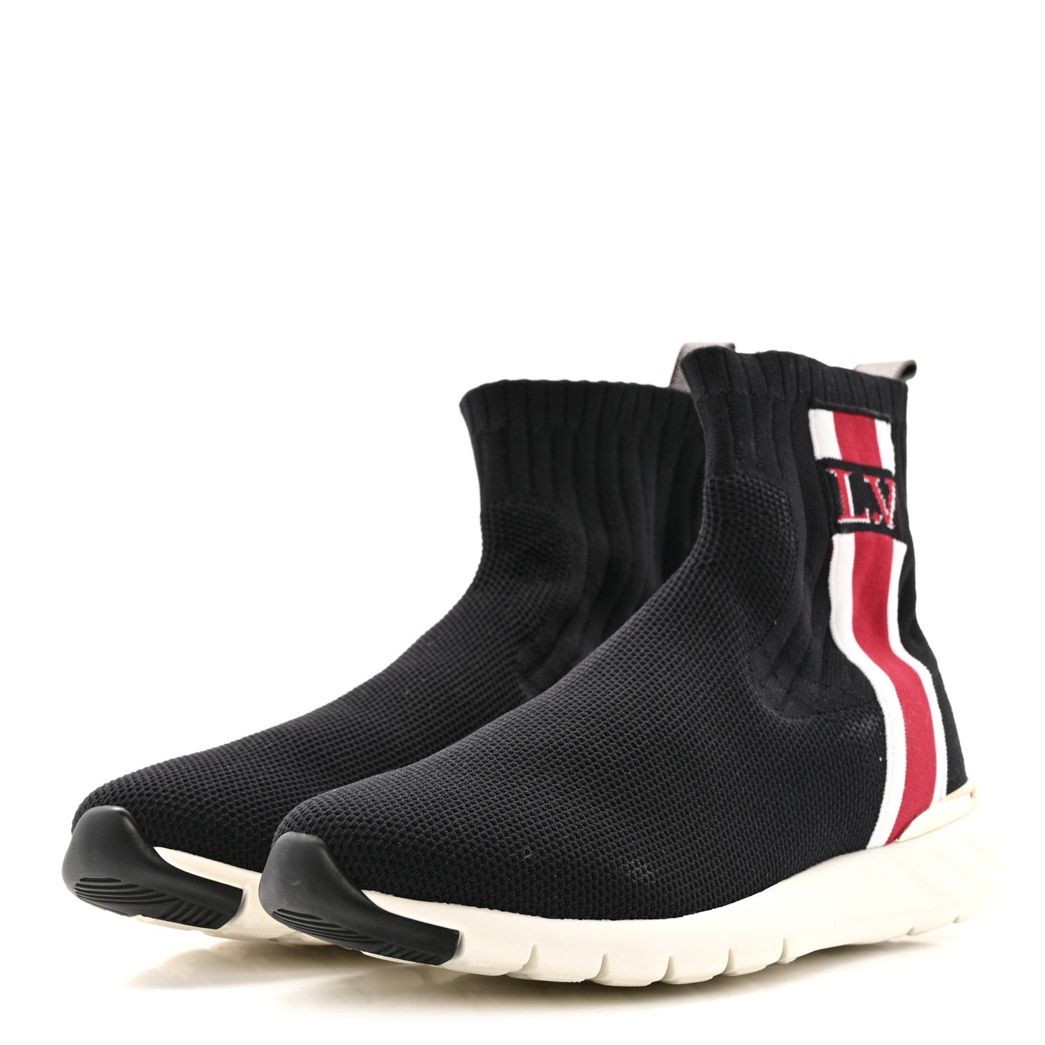 Louis Vuitton Stretch Fabric Aftergame Sneaker Boots 38 Black