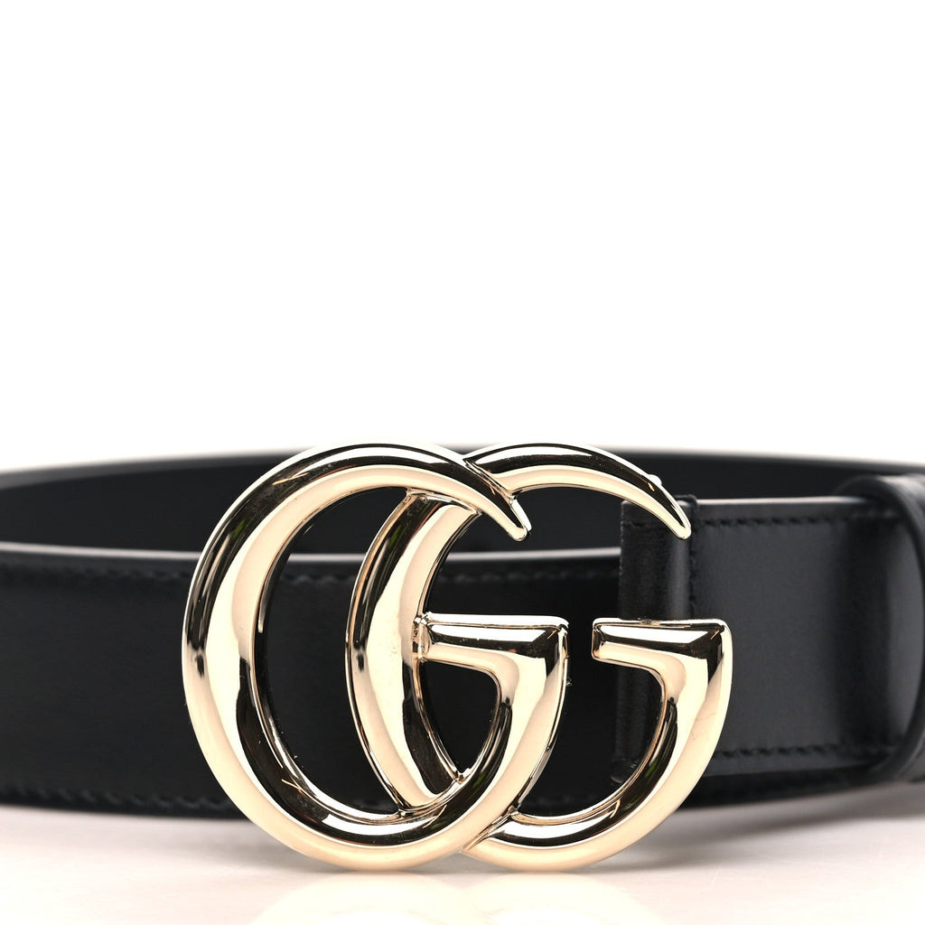 Gucci Plutone Calfskin Double G 30mm Belt 70 28 Black