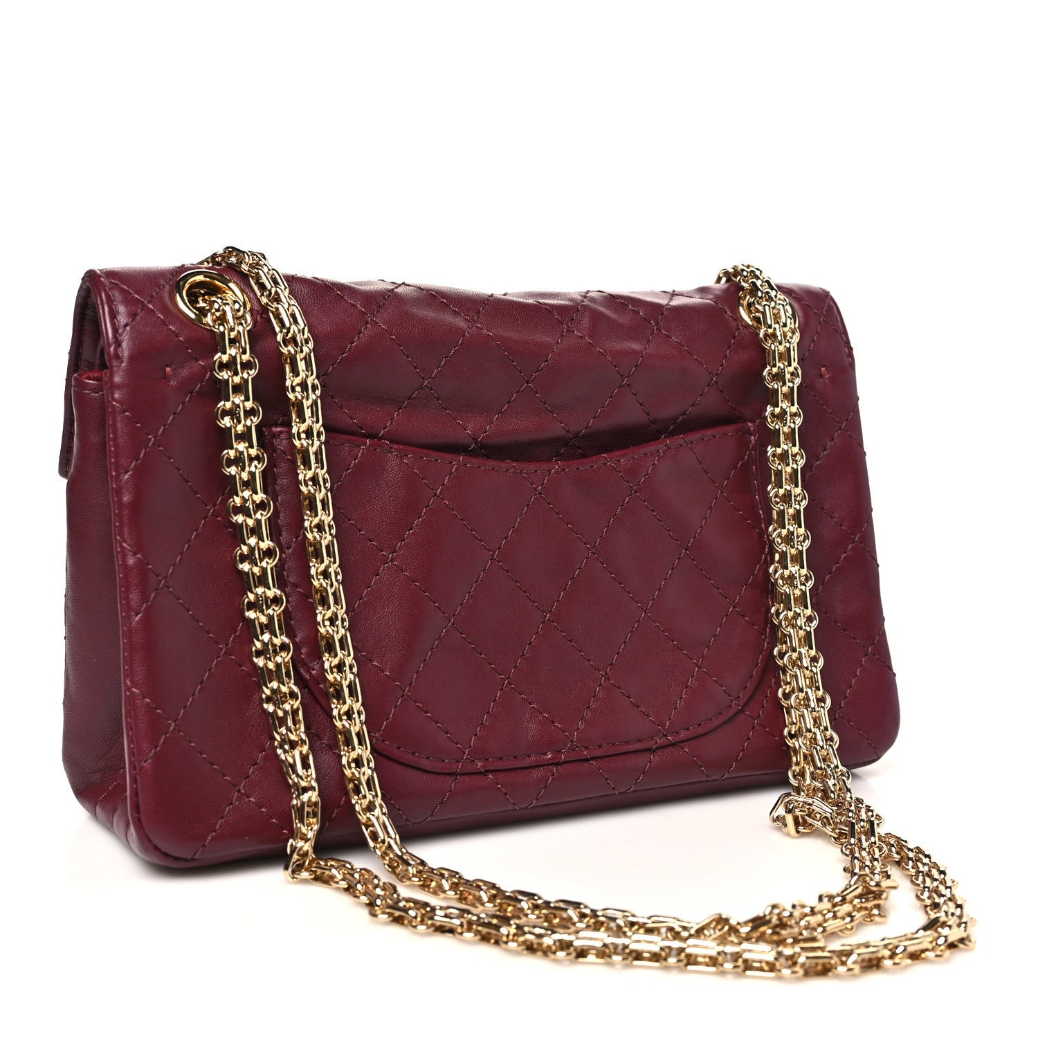 Chanel Lambskin Quilted Crush 2.55 Reissue 225 Flap Dark Burgundy