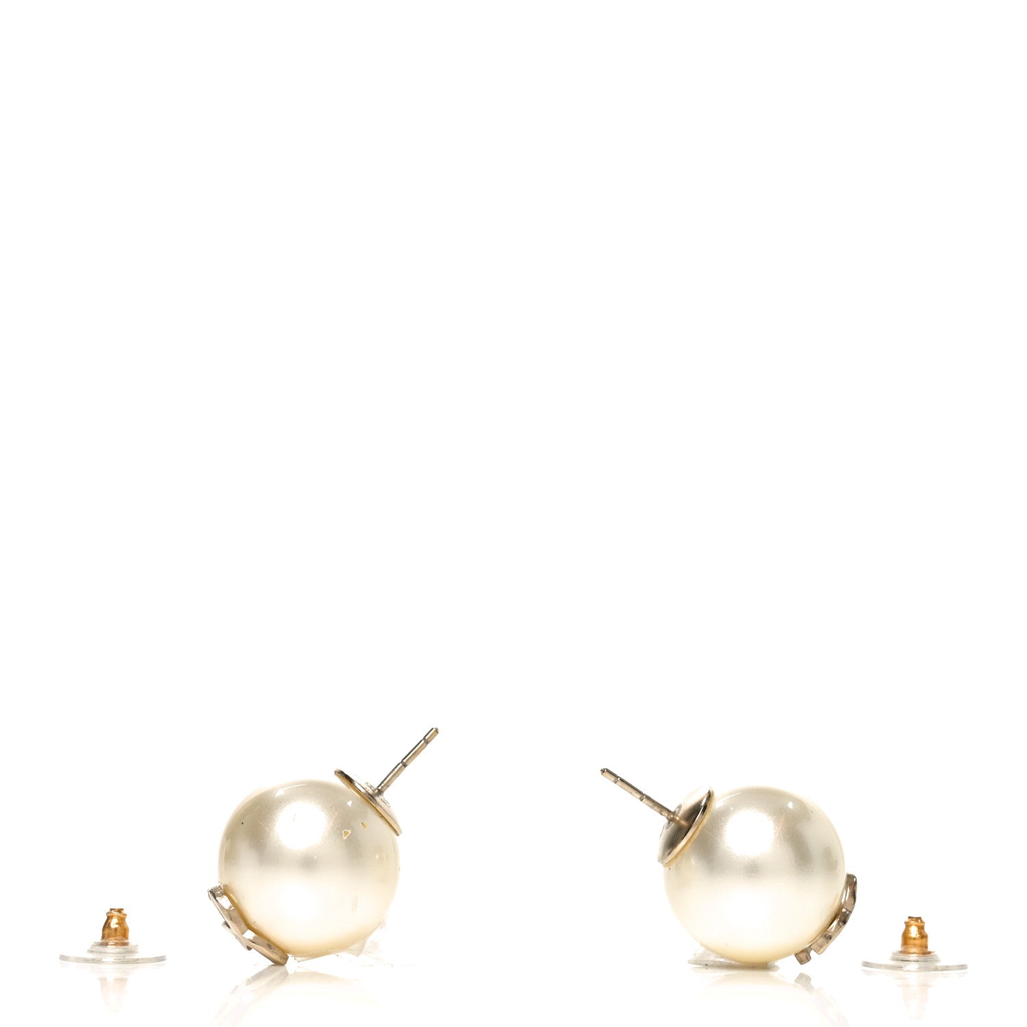Pearl CC Large Earrings Gold