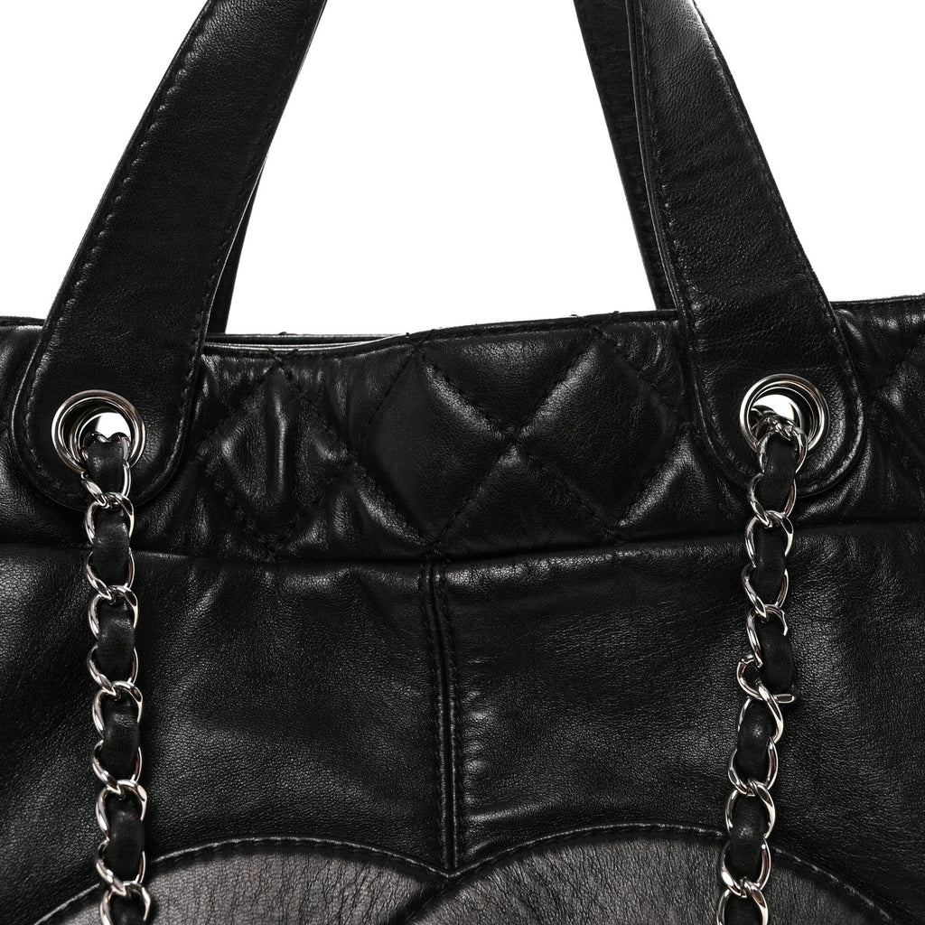 Chanel Calfskin Large Trianon Tote Black