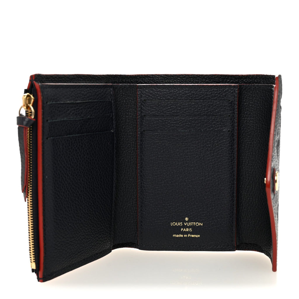 Louis Vuitton Empreinte Victorine Wallet Marine Rouge