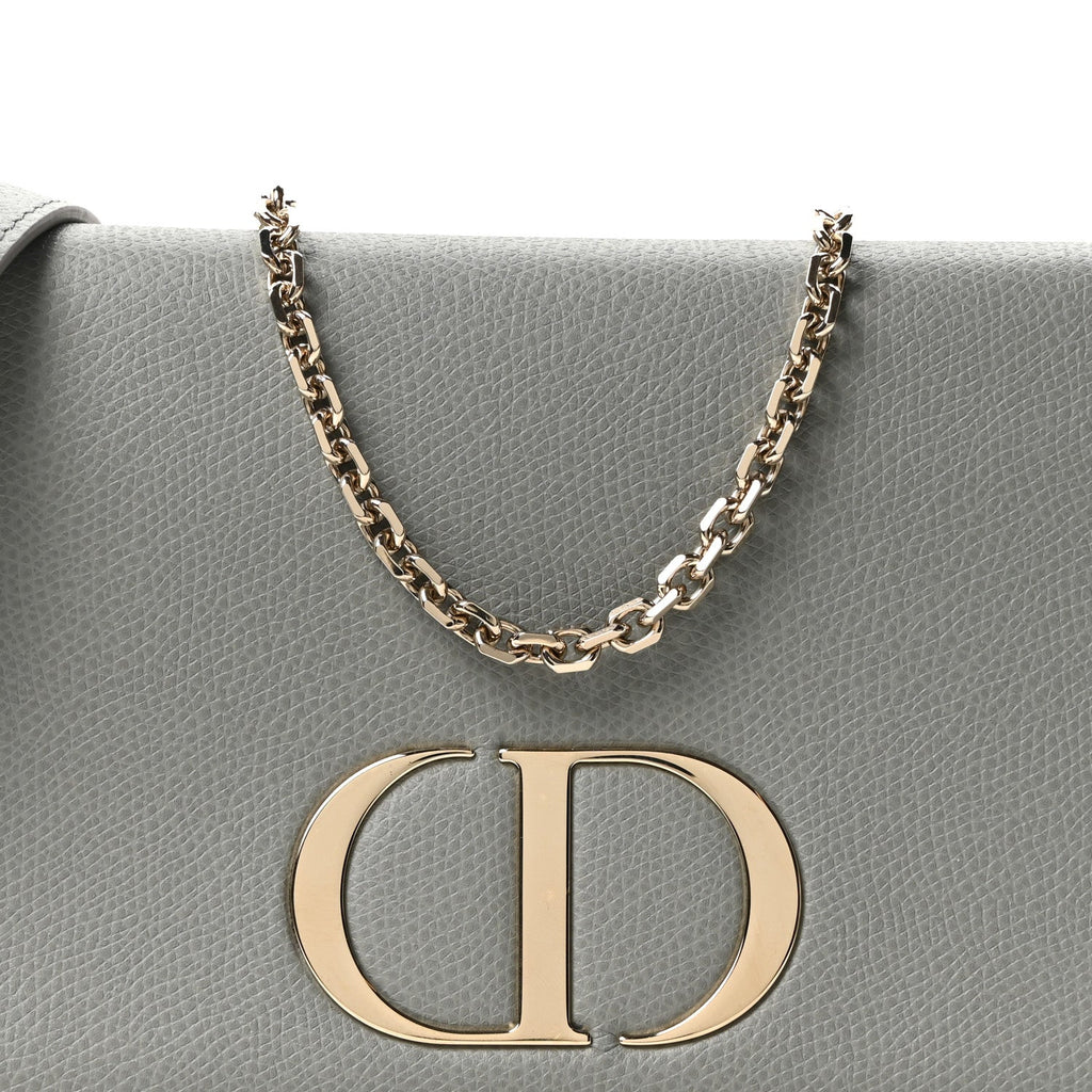 Christian Dior Calfskin 30 Montaigne 2 in 1 Pouch Grey