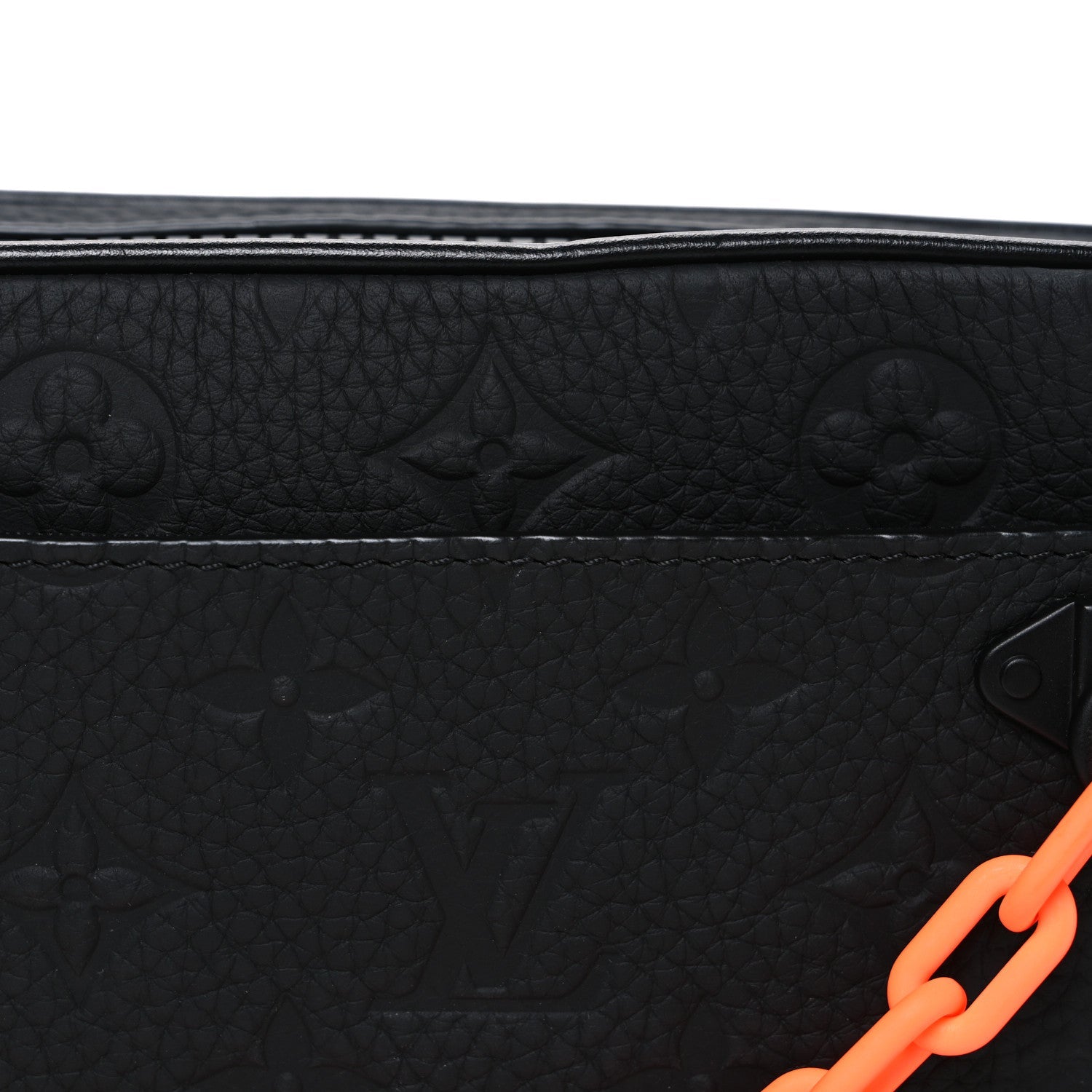 Louis Vuitton Taurillon Monogram Uniformes Solar Ray Soft Pochette Volga Belt Bag Black