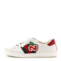 Gucci Calfskin Crocodile Web Mens Ace Sneakers 8 White Green