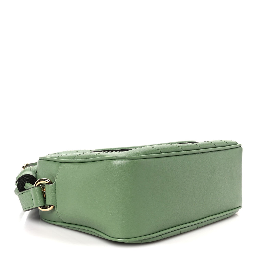 Gucci Sakai Be Green Calfskin Diagonal Stitched Small Blondie Shoulder Bag Green Soil Grass