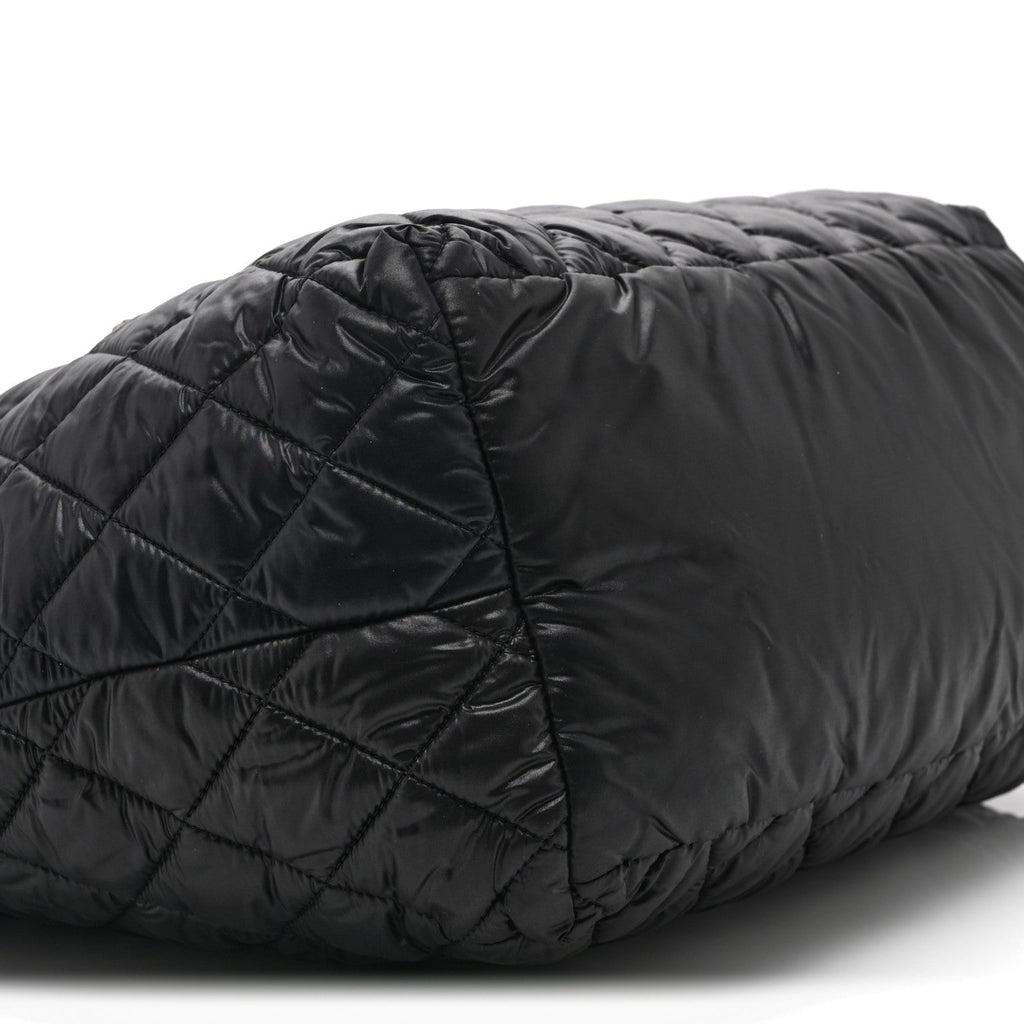 Chanel Nylon Quilted Small Coco Cocoon Tote Black