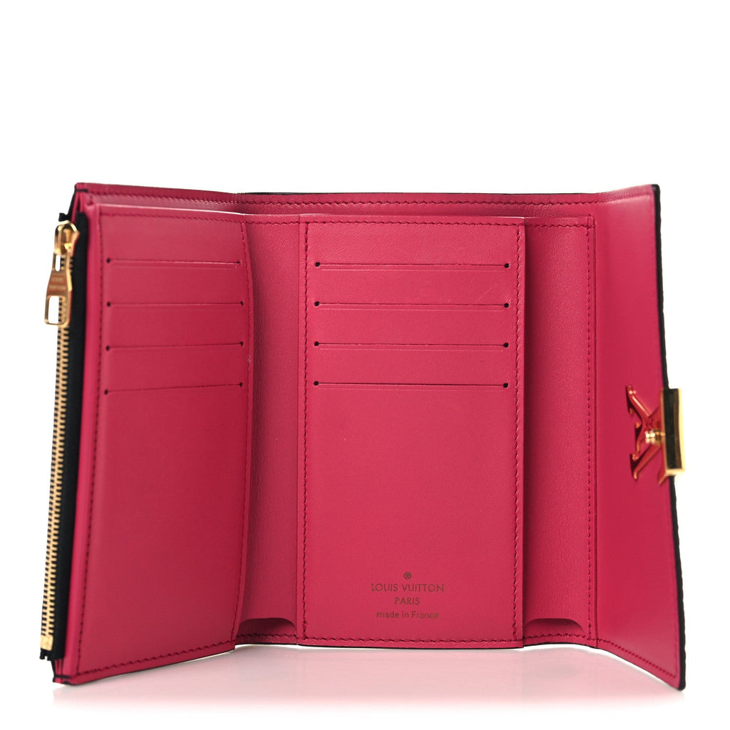 Louis Vuitton Taurillon Capucines Compact Wallet Black
