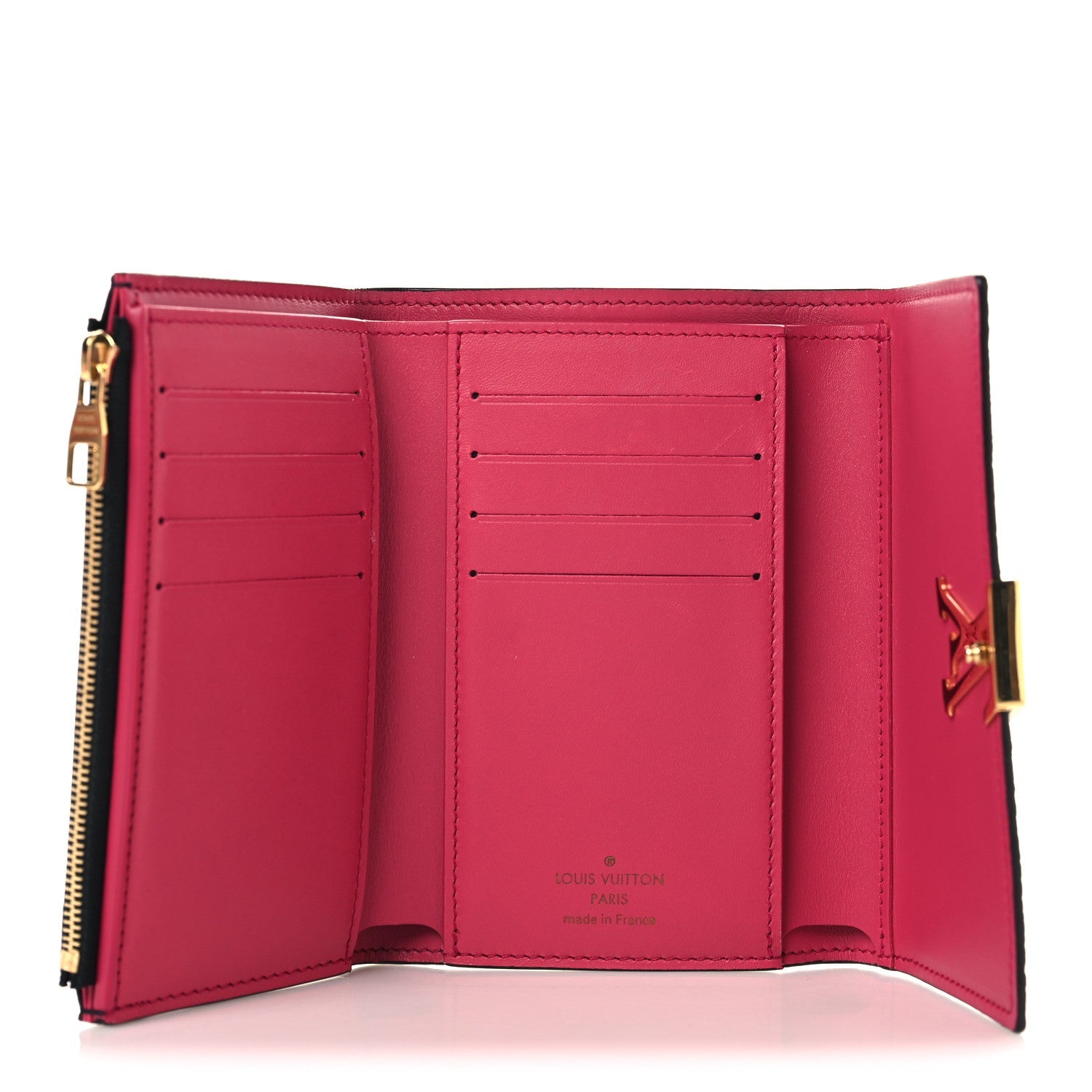 Louis Vuitton Taurillon Capucines Compact Wallet Black