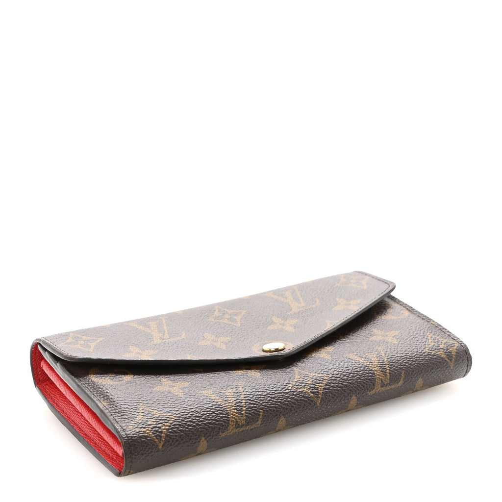 Louis Vuitton Monogram Sarah Wallet NM Coquelicot