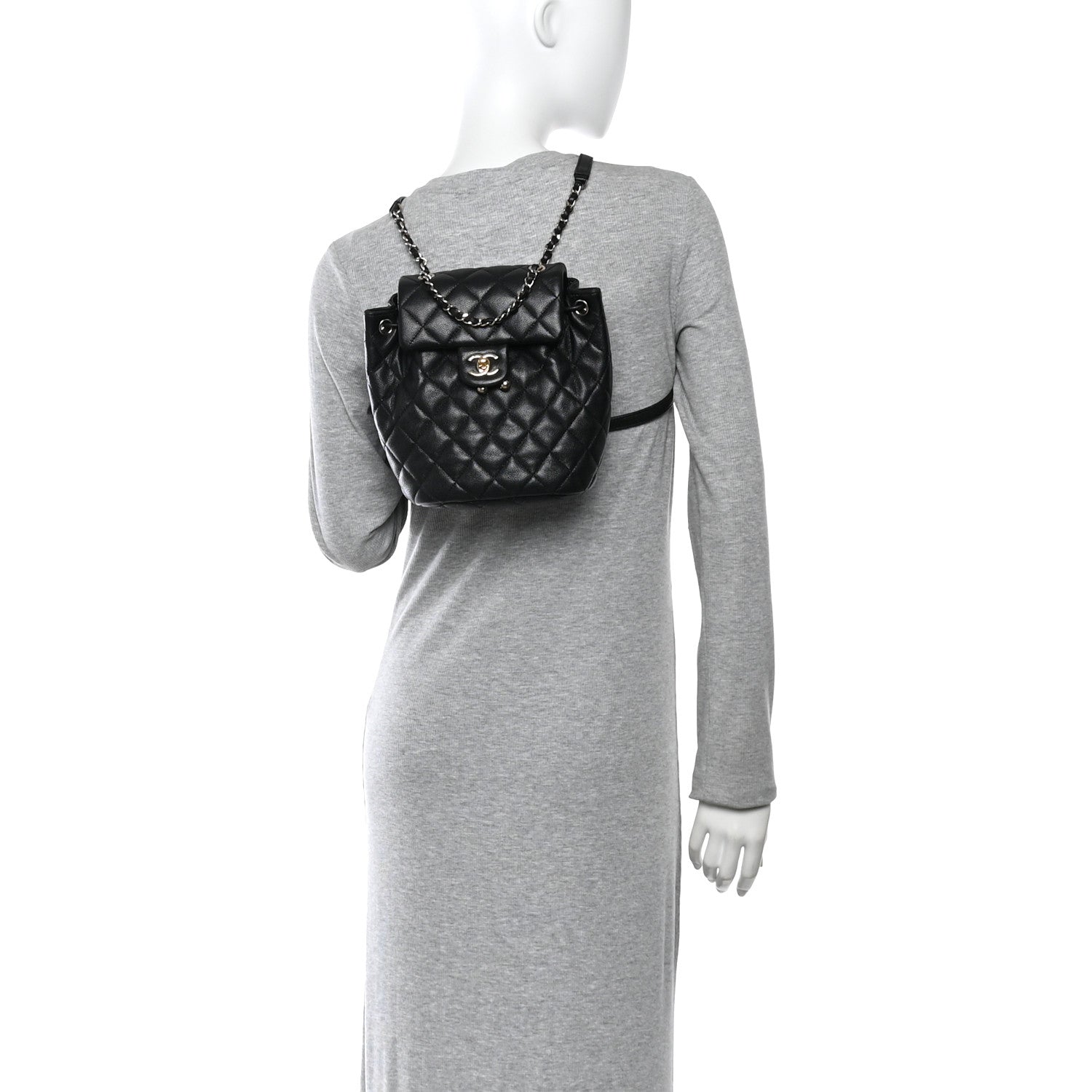 Chanel Caviar Quilted Mini Urban Spirit Backpack Black