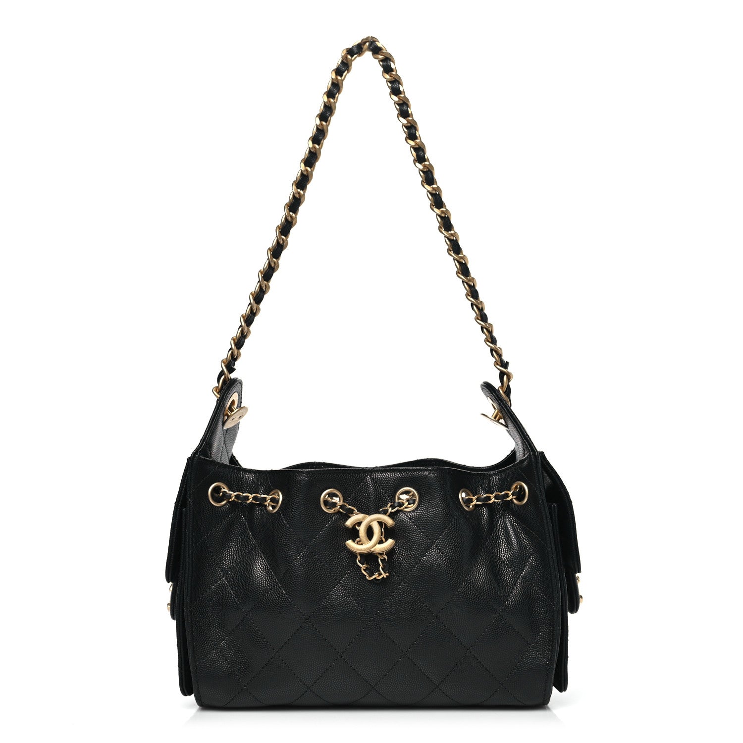 Chanel Caviar Quilted Mini Chanel 25 Handbag Black