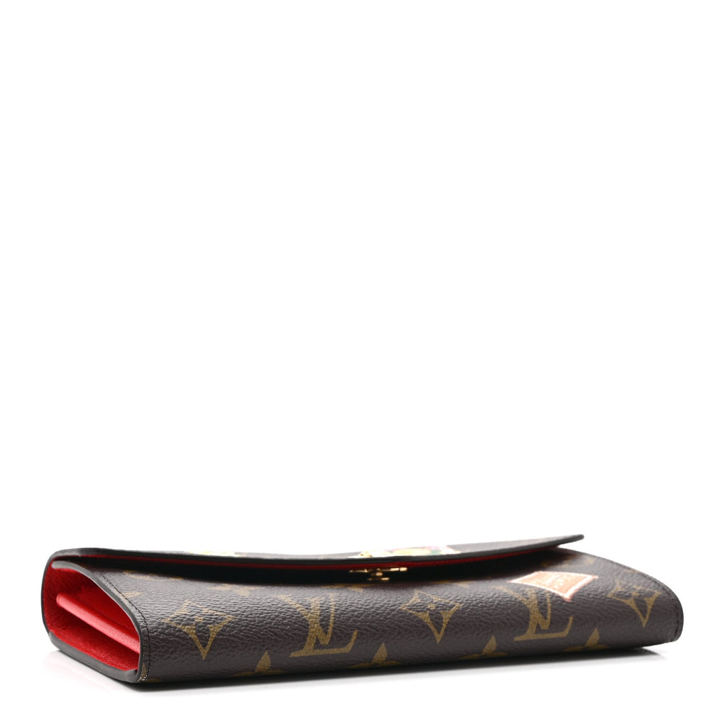 Louis Vuitton Monogram Candy Factory Sarah Wallet Candy Red