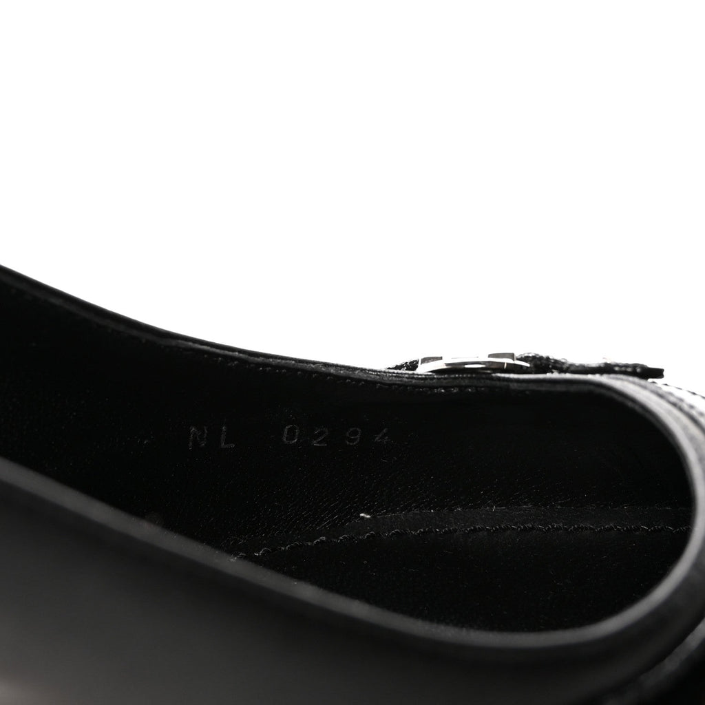 Louis Vuitton Lambskin 6AM Slingback Pumps 37.5 Black