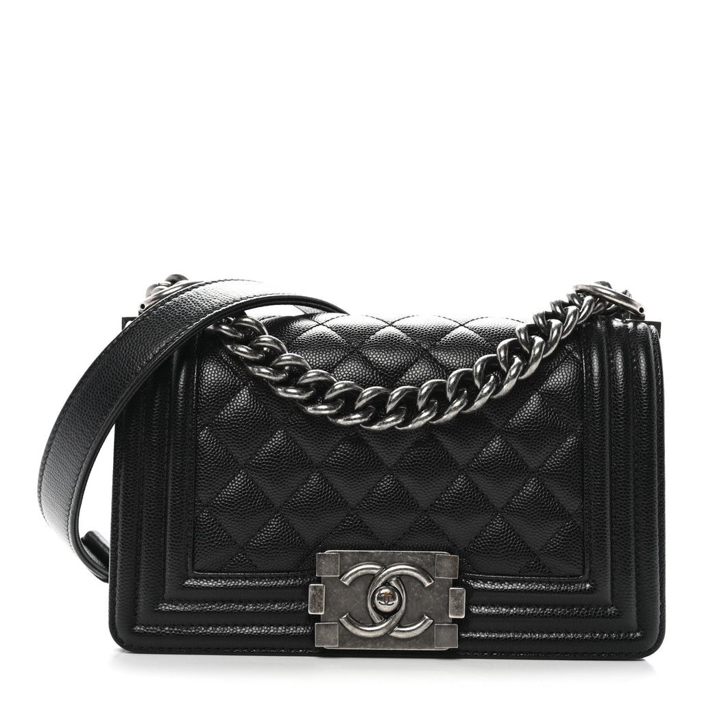 Chanel Caviar Quilted Small Boy Flap Black