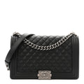 Chanel Caviar Quilted New Medium Boy Flap Black