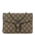 Gucci GG Supreme Monogram Mini Dionysus Chain Wallet Beige Taupe