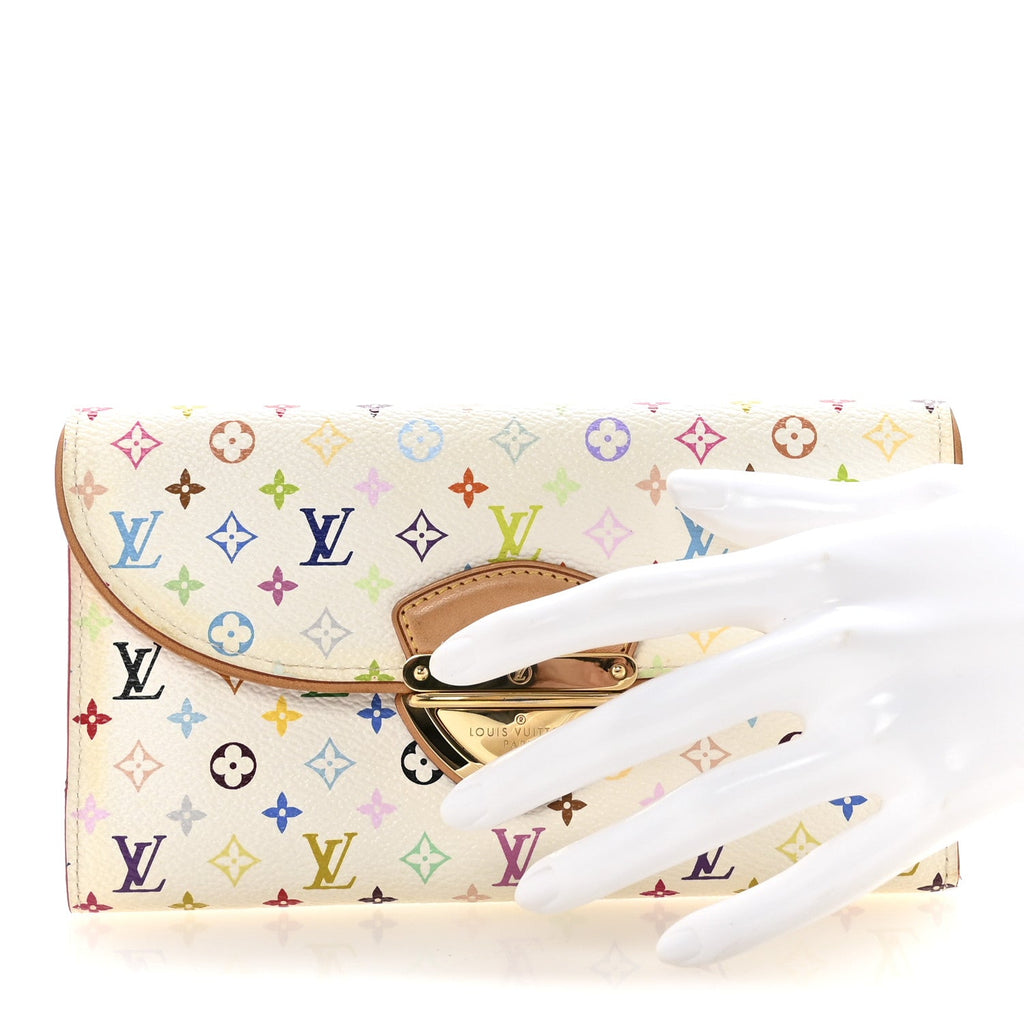 Louis Vuitton Monogram Multicolor Eugenie Wallet White Litchi