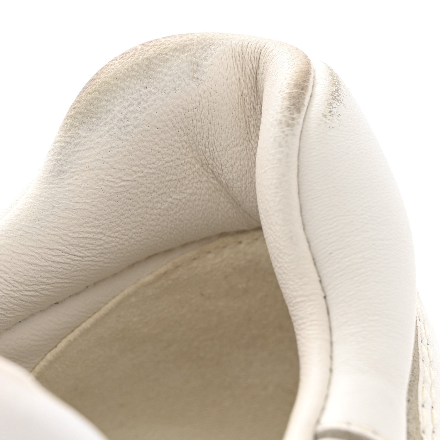Calfskin Womens CC Logo Sneakers 38.5 White