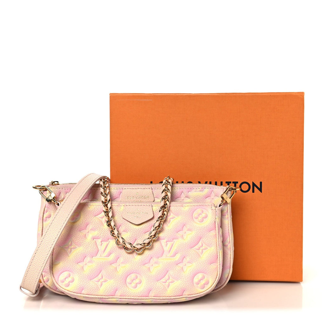 Louis Vuitton Empreinte Monogram Summer Stardust Multi Pochette Accessories Pink