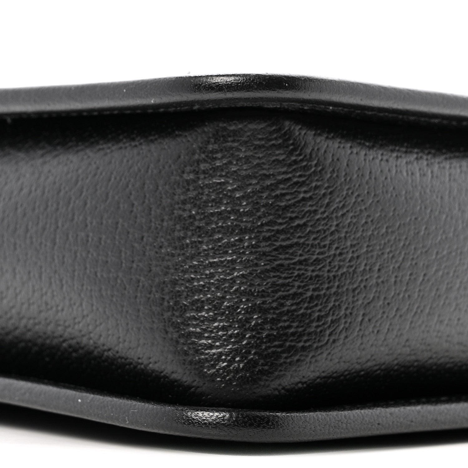 Gucci Monogram Jumbo GG Textured Dollar Calfskin Web Mini Crossbody Bag Black