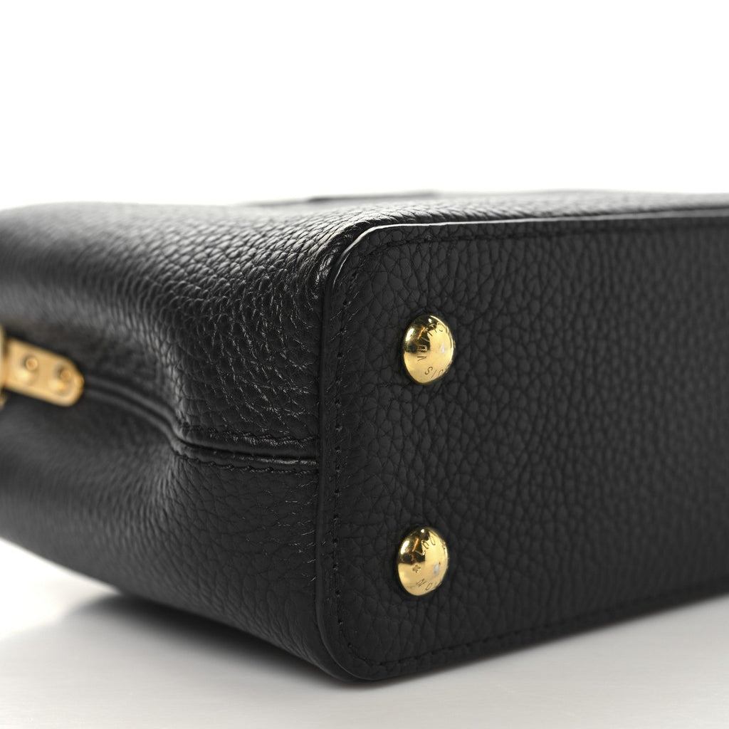 Louis Vuitton Taurillon Mini Capucines Black