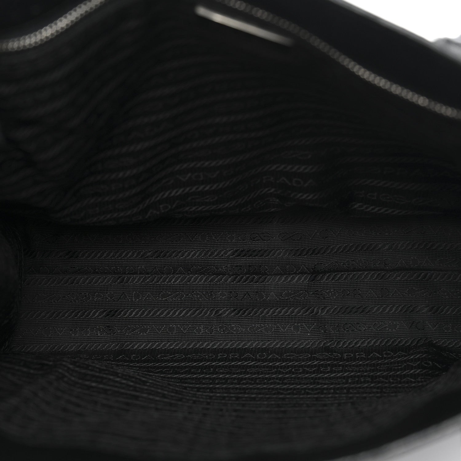 Prada Cinghiale Triangle Tote Black
