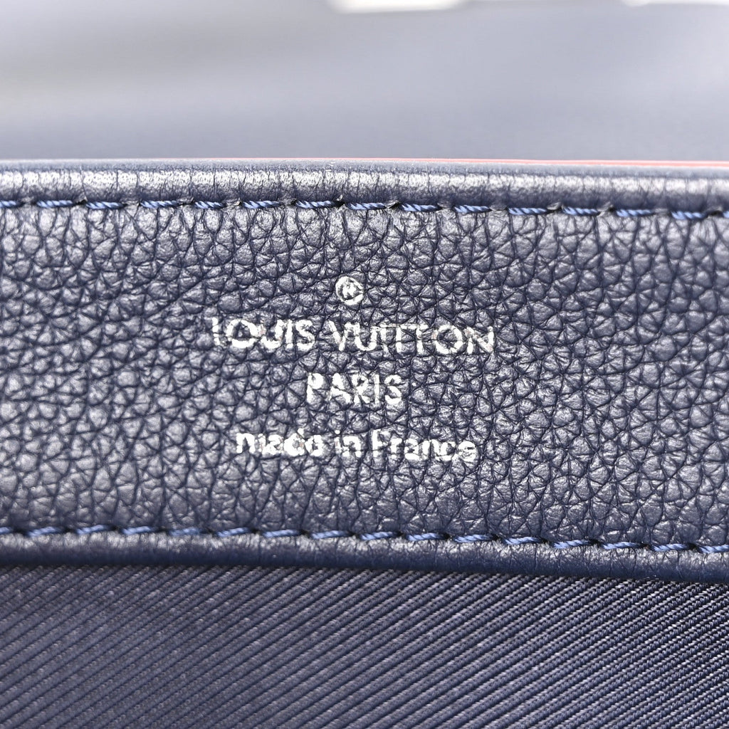 Louis Vuitton Calfskin Lockme II Chain Bag BB Marine Rouge