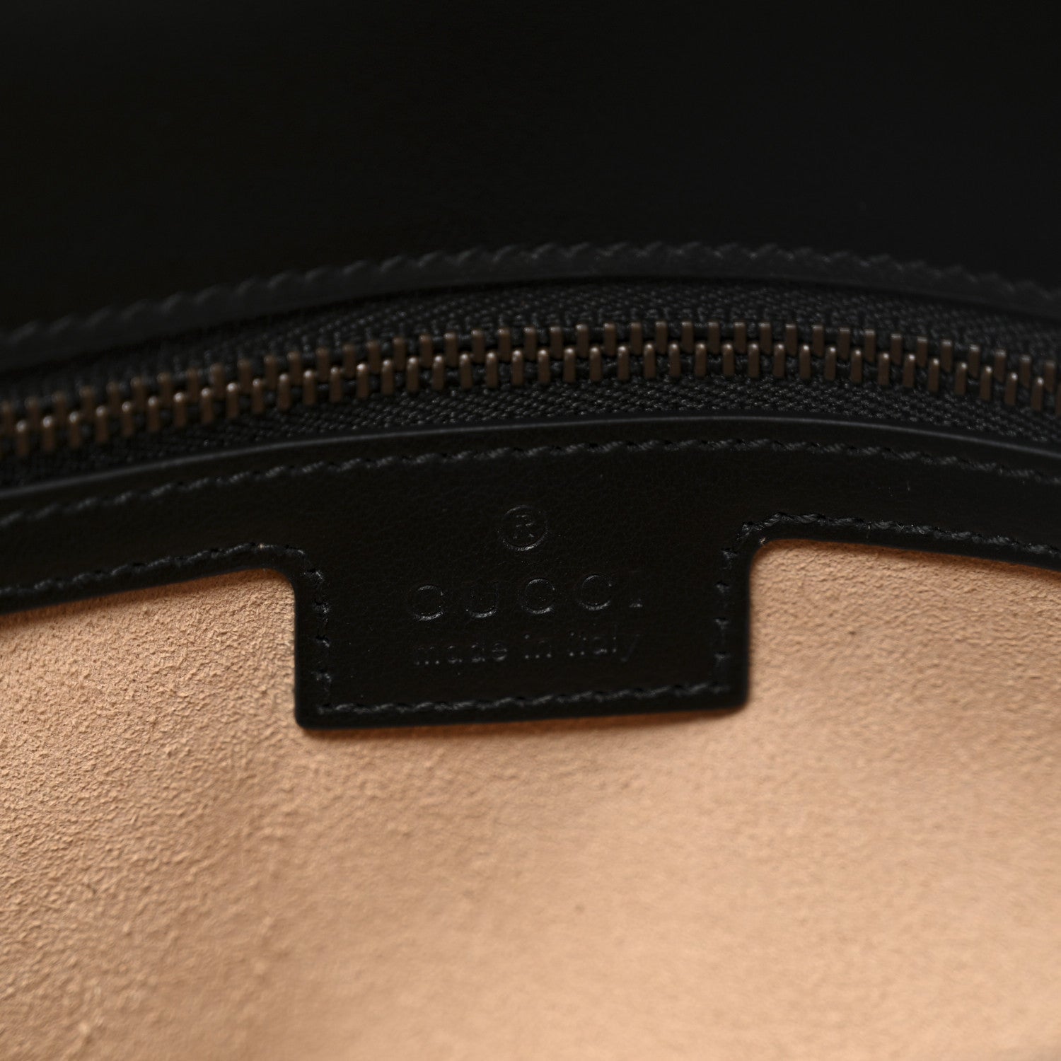 Gucci Calfskin Matelasse Small GG Marmont Shoulder Bag Black