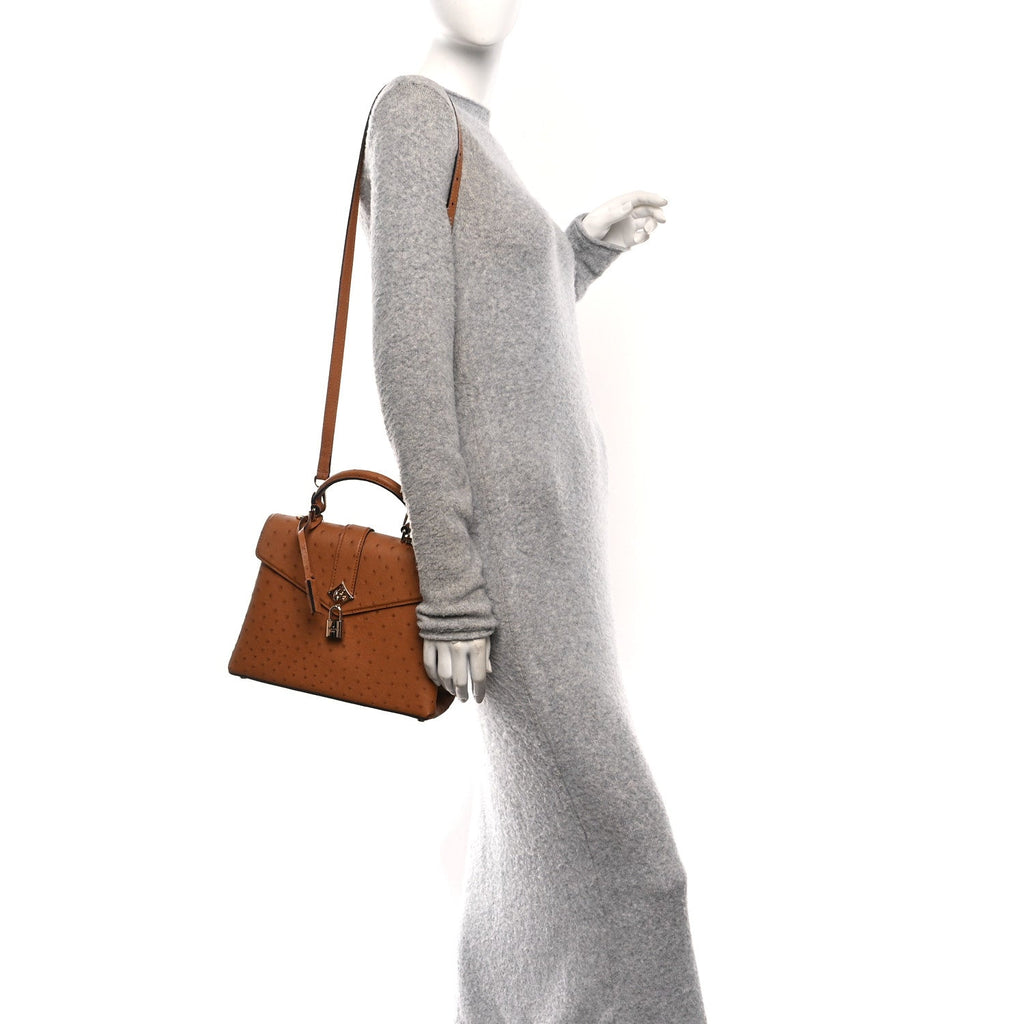 Louis Vuitton Ostrich Rose Des Vents PM Cognac