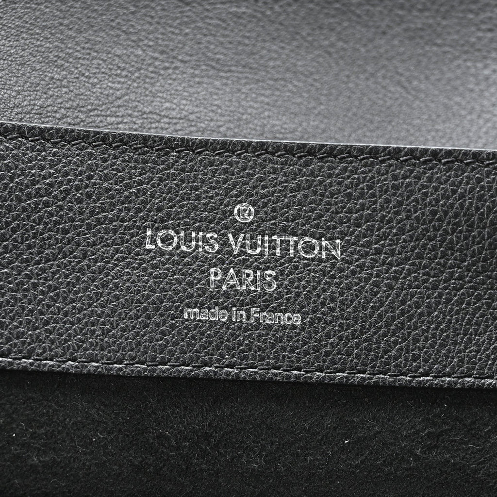 Louis Vuitton Calfskin Lockme Backpack Black