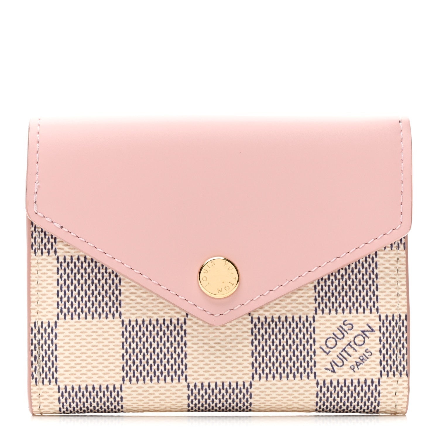Louis Vuitton Damier Azur Zoe Wallet Rose Ballerine