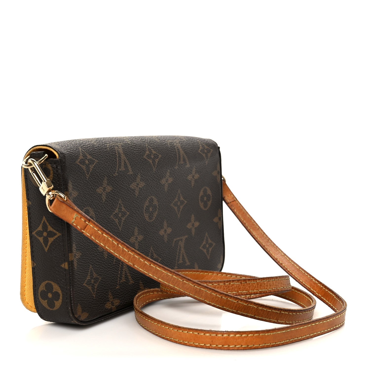 Louis Vuitton Monogram 2022 Christmas Animation New York Soho Pochette Felicie Chain Wallet Yellow