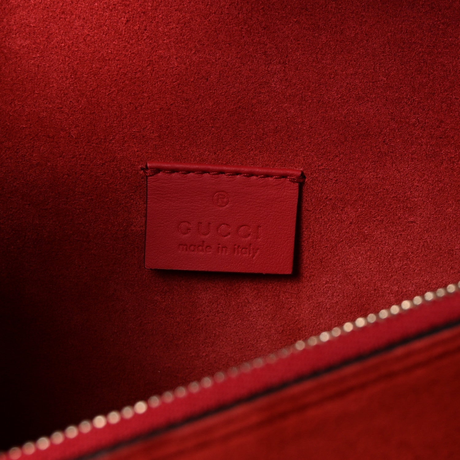 Gucci GG Supreme Monogram Suede Small Dionysus Shoulder Bag Beige Ebony Vulcanic Red