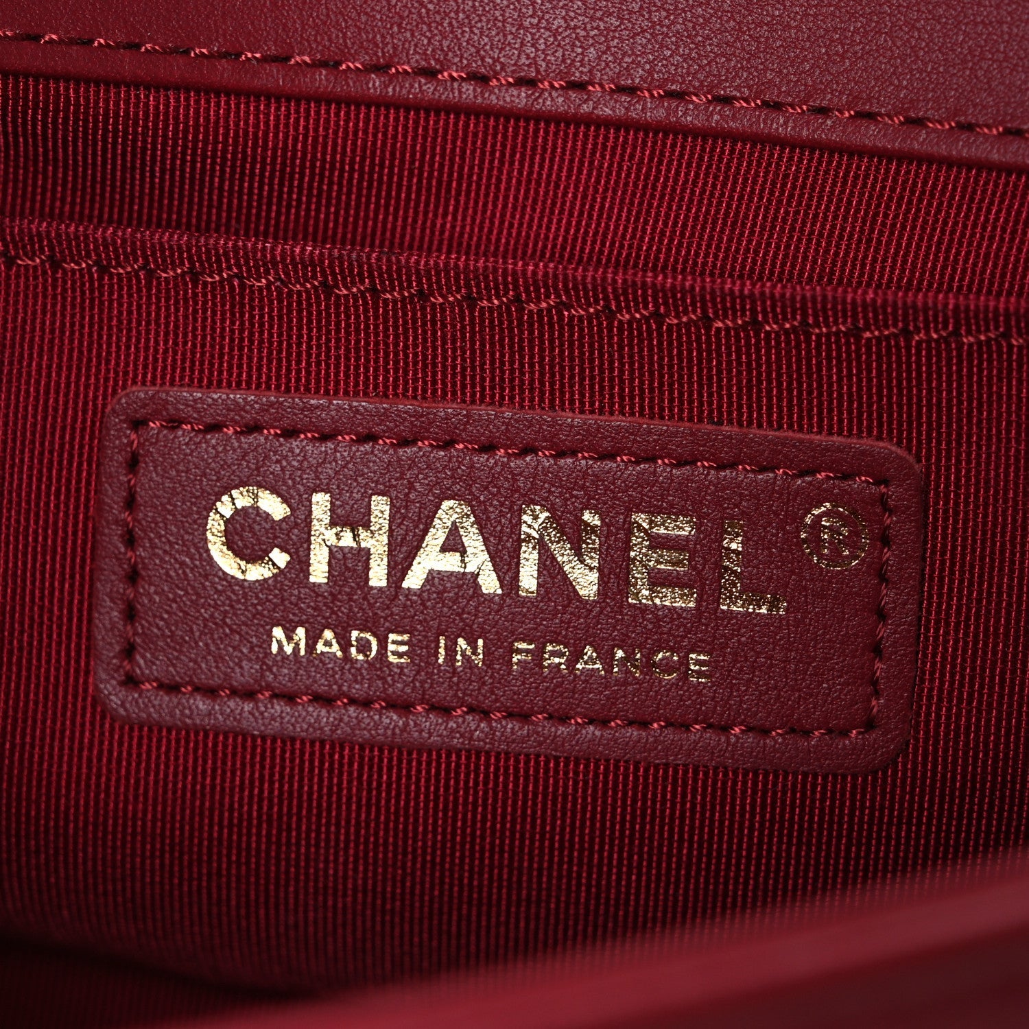 Chanel Lambskin Quilted Small Boy Flap Dark Red