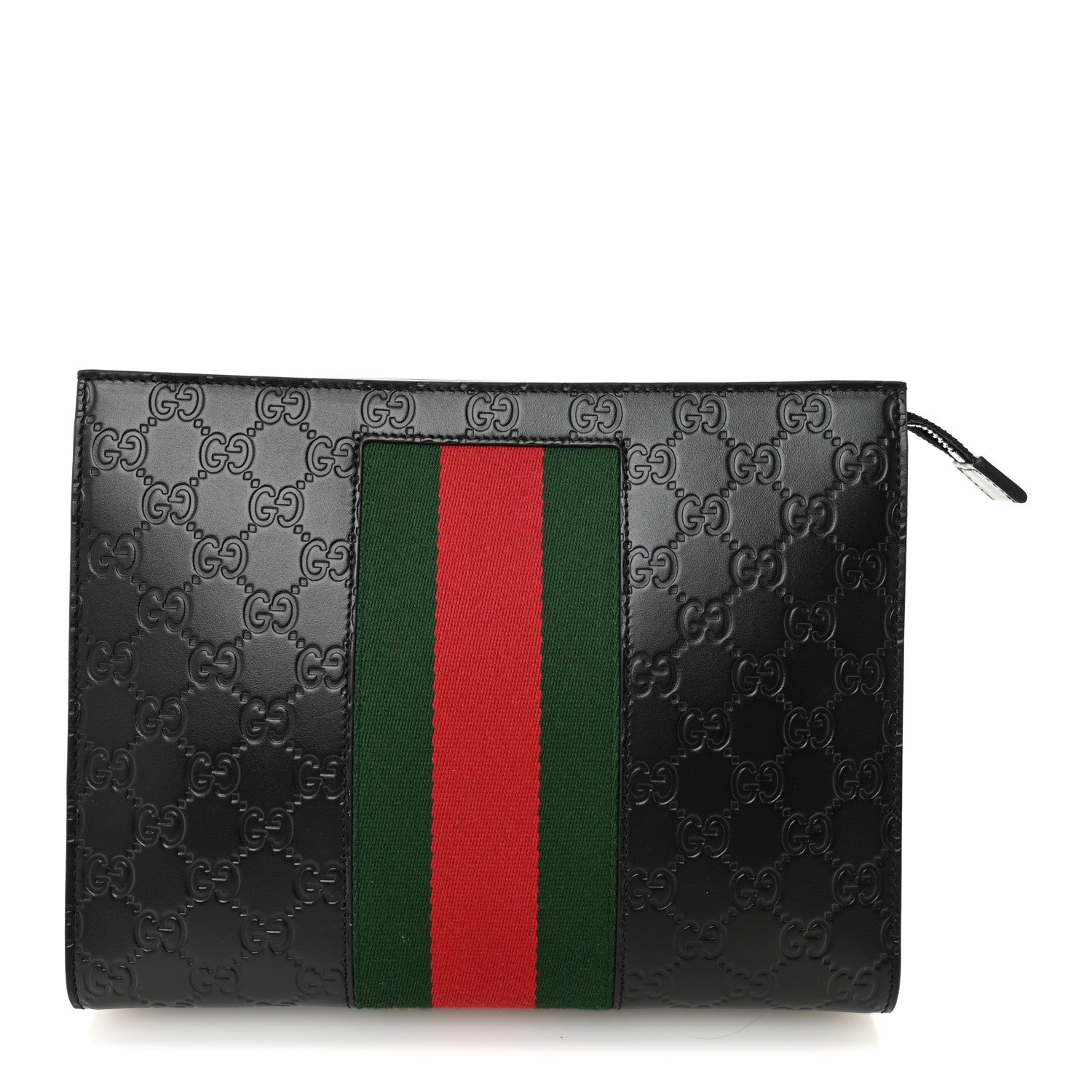 Gucci Guccissima Signature Web New Web Cosmetic Case Black