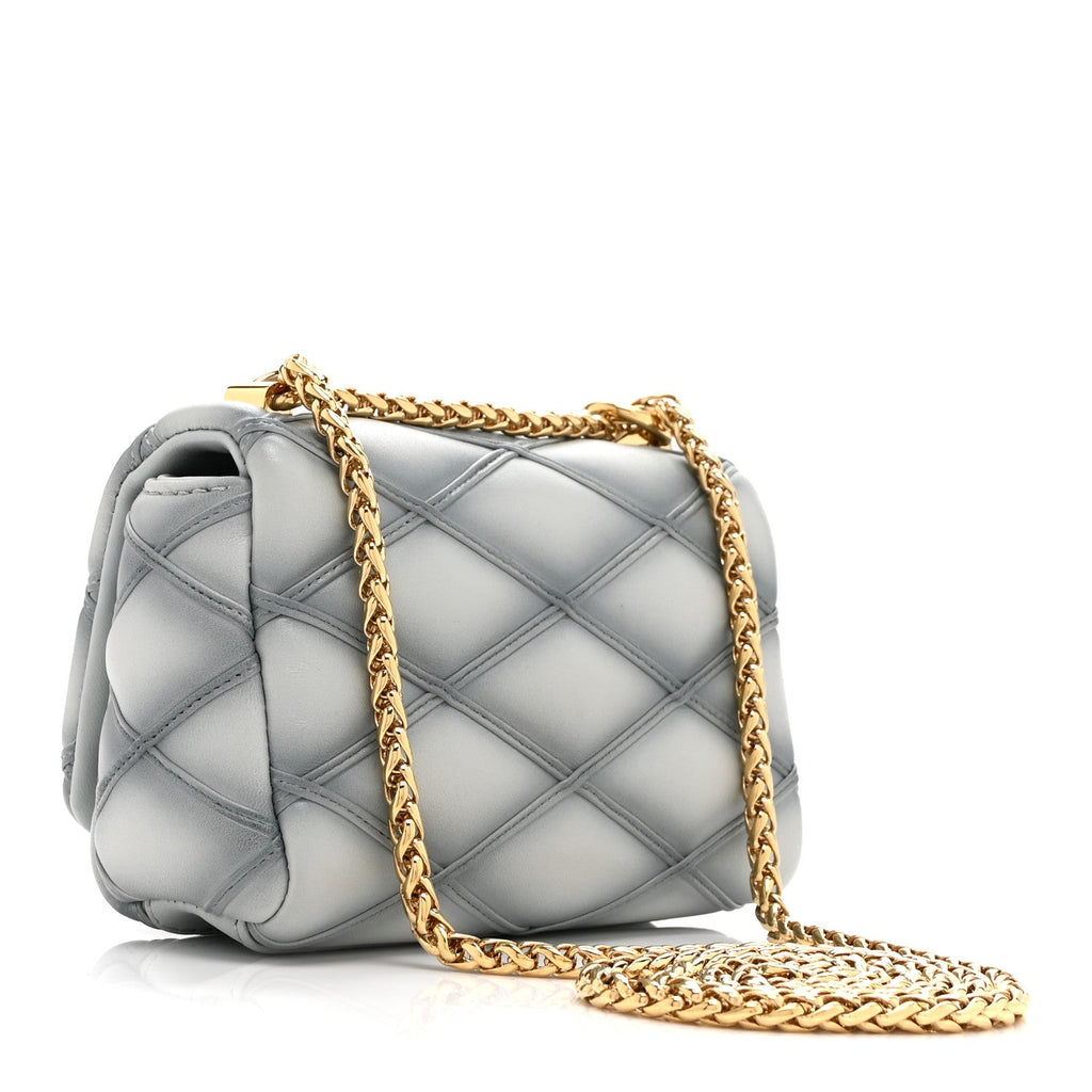 Louis Vuitton Lambskin Malletage Pico GO-14 Ecume Gray