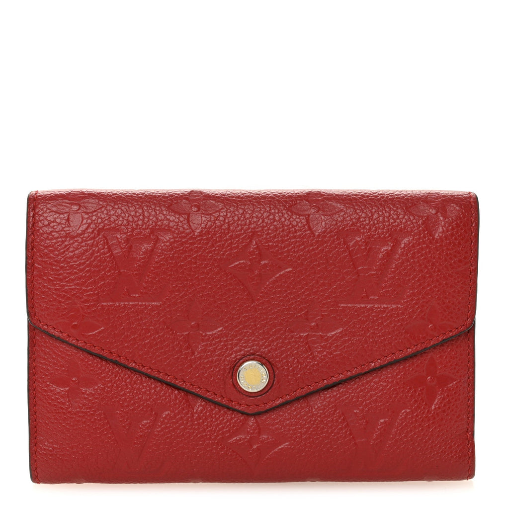 Louis Vuitton Empreinte Compact Curieuse Wallet Cherry