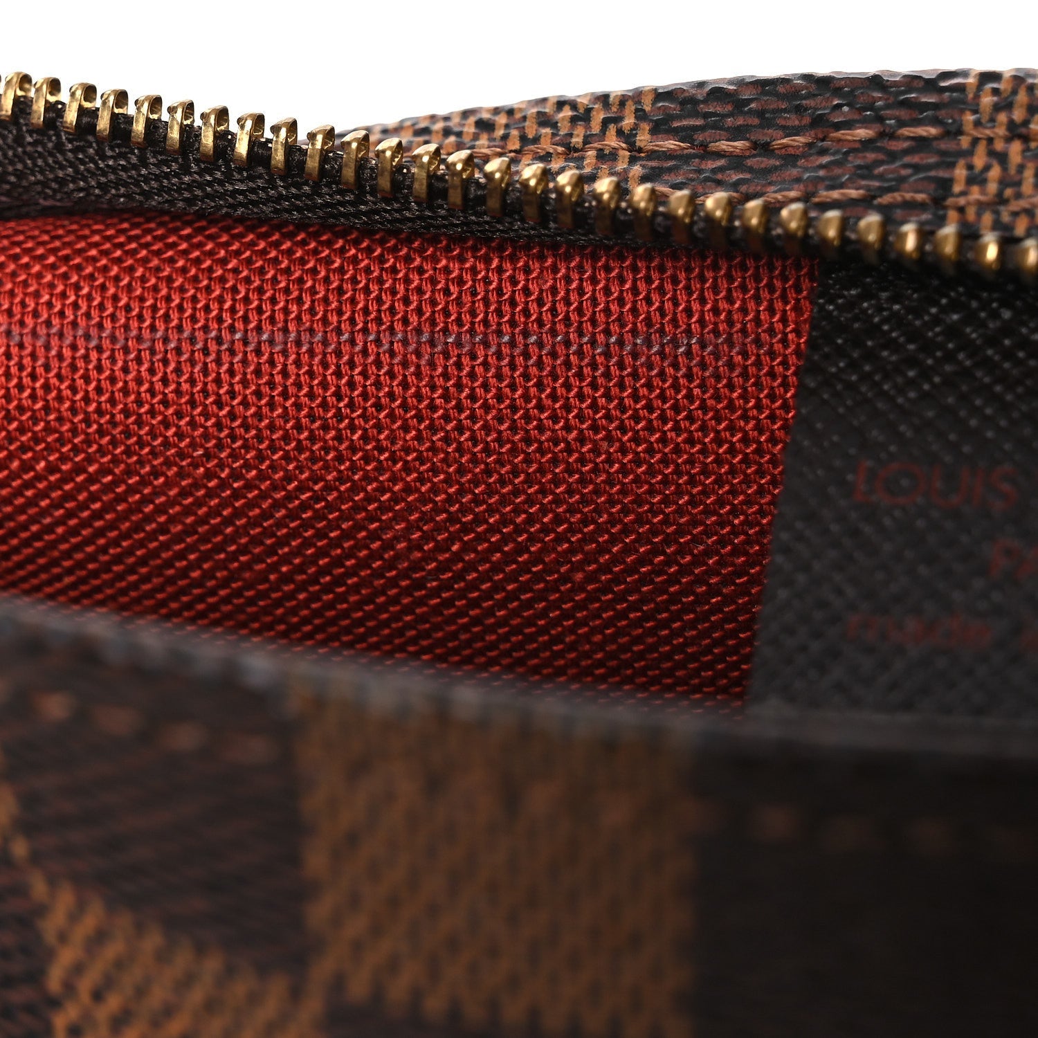 Louis Vuitton Damier Ebene Trousse Make Up Bag Pochette