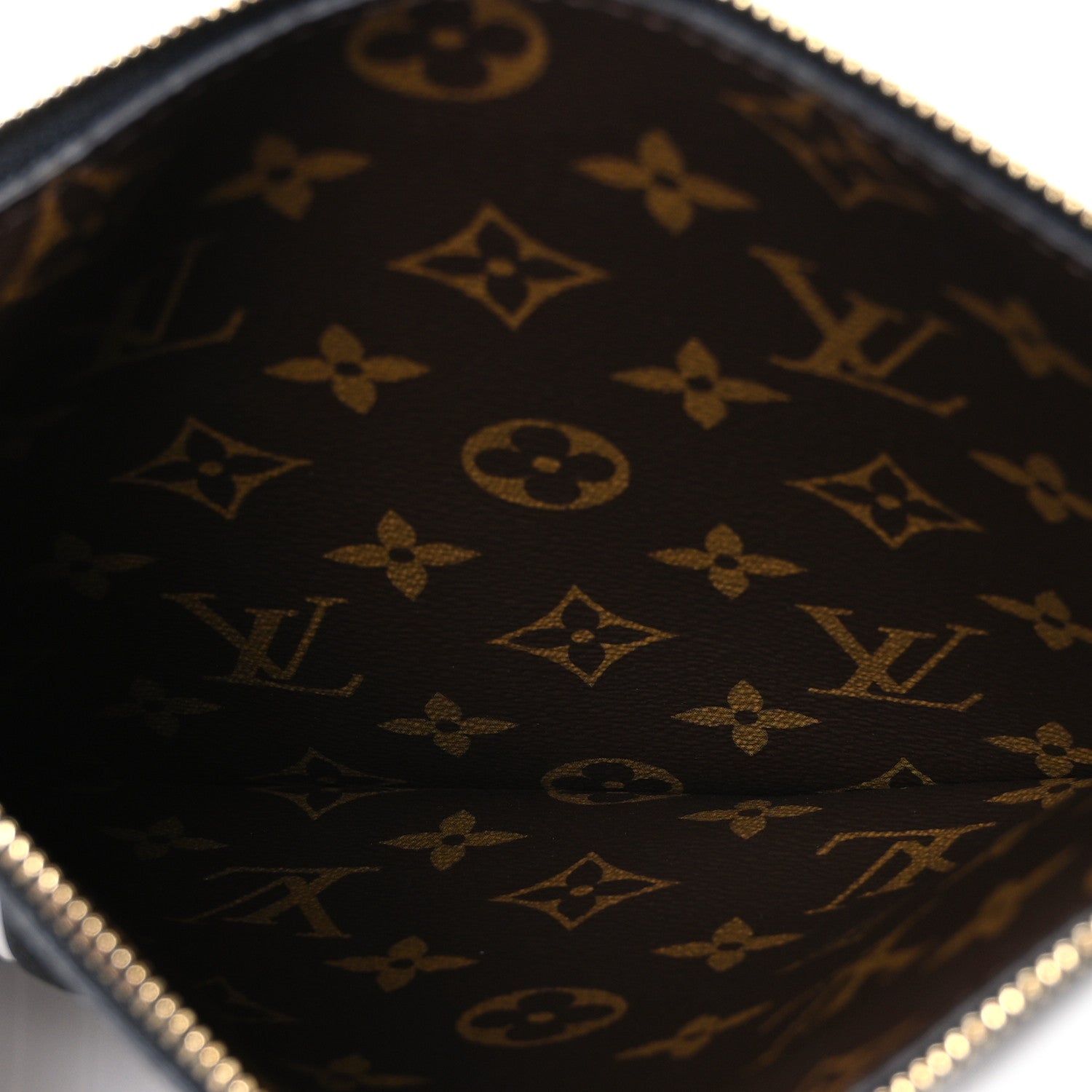 Louis Vuitton Calfskin Neverfull Inside Out MM Pochette Black