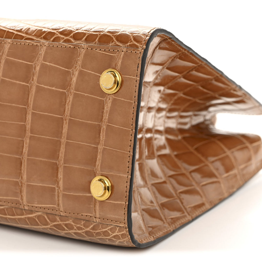 Louis Vuitton Alligator City Steamer MM Sienna Brown
