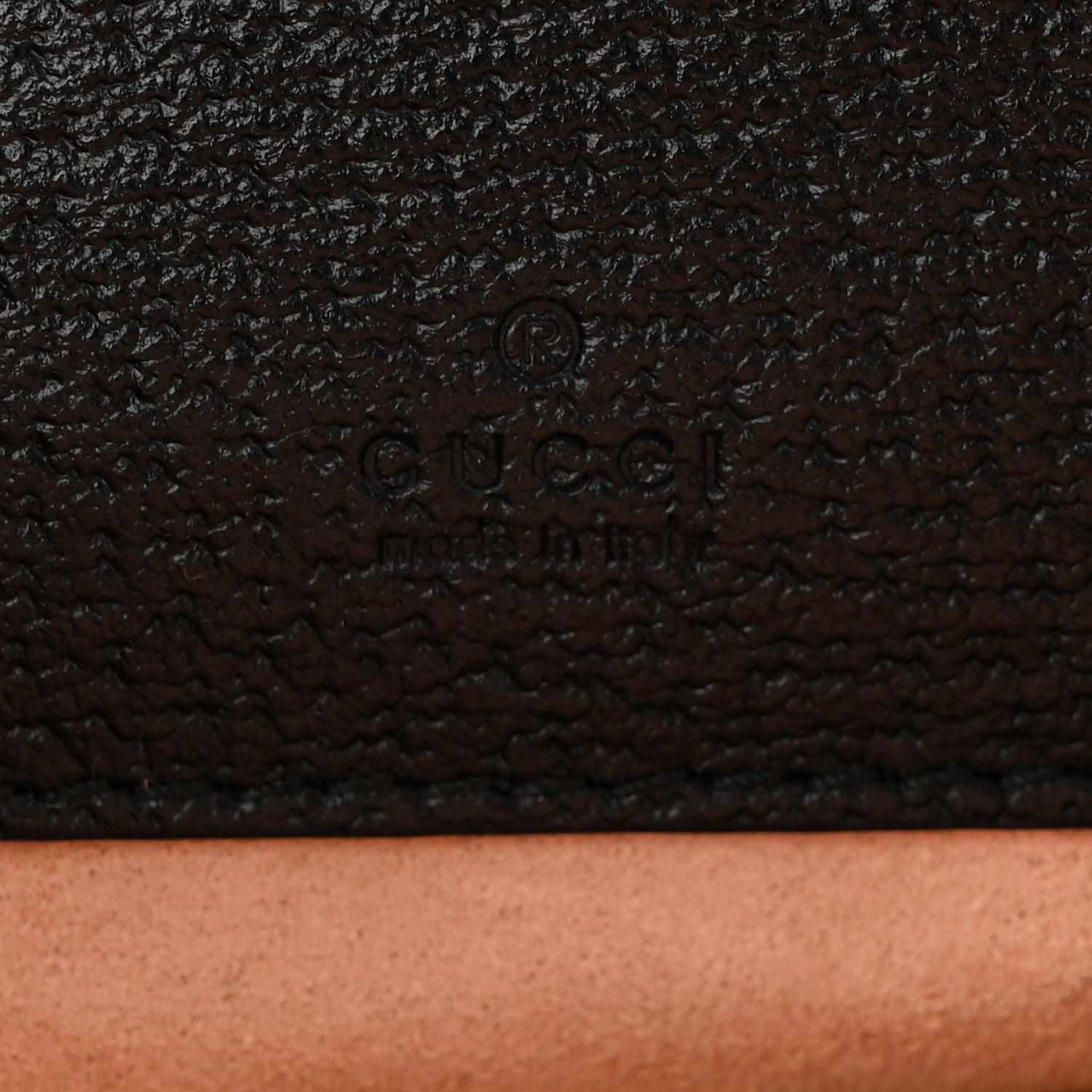 Gucci Textured Calfskin Web Ophidia Round Wrist Wallet Black