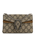 Gucci GG Supreme Monogram Super Mini Dionysus Shoulder Bag Taupe