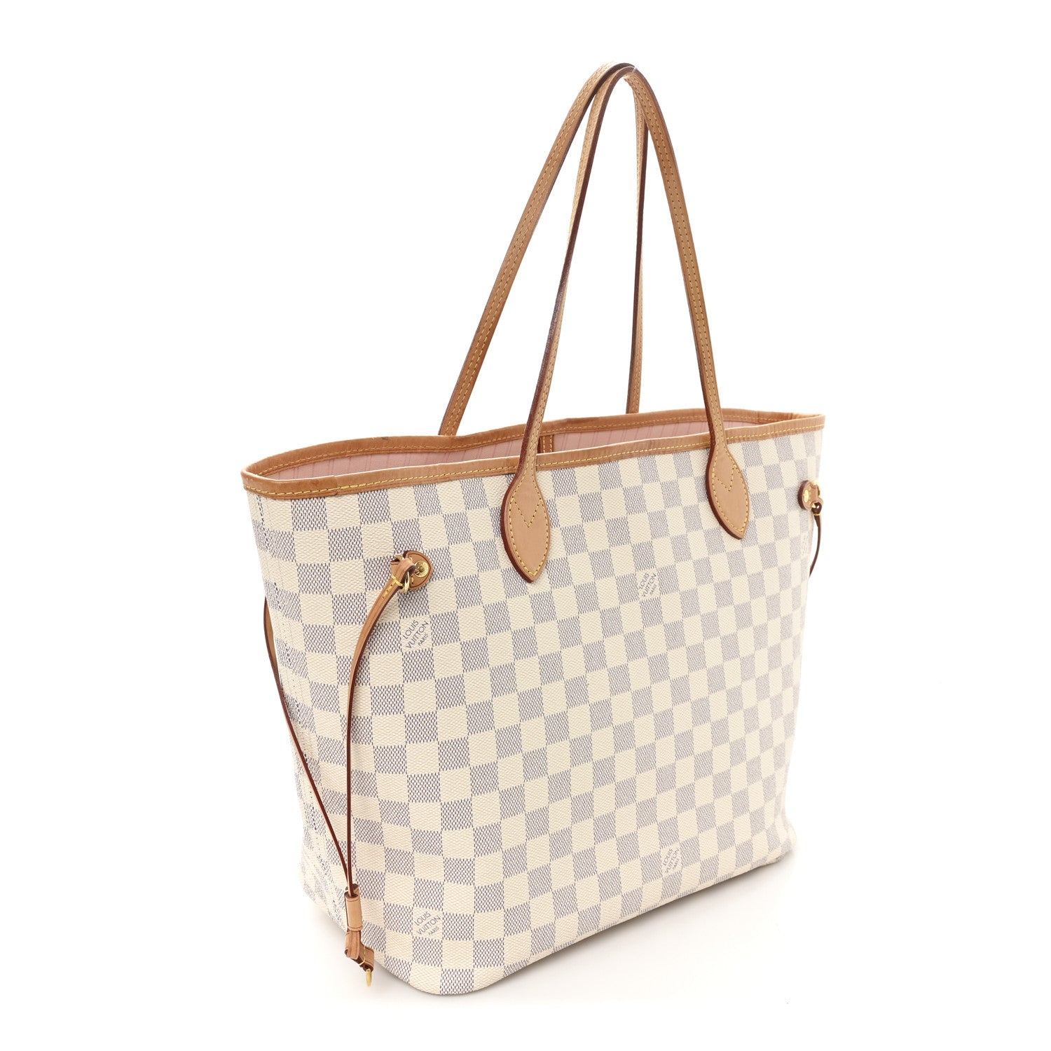 Louis Vuitton Damier Azur Neo Neverfull MM Rose Ballerine