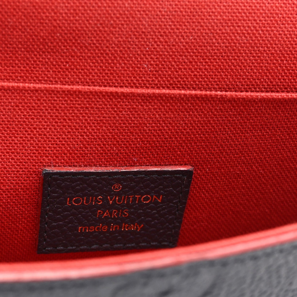 Louis Vuitton Empreinte Pochette Felicie Chain Wallet Marine Rouge