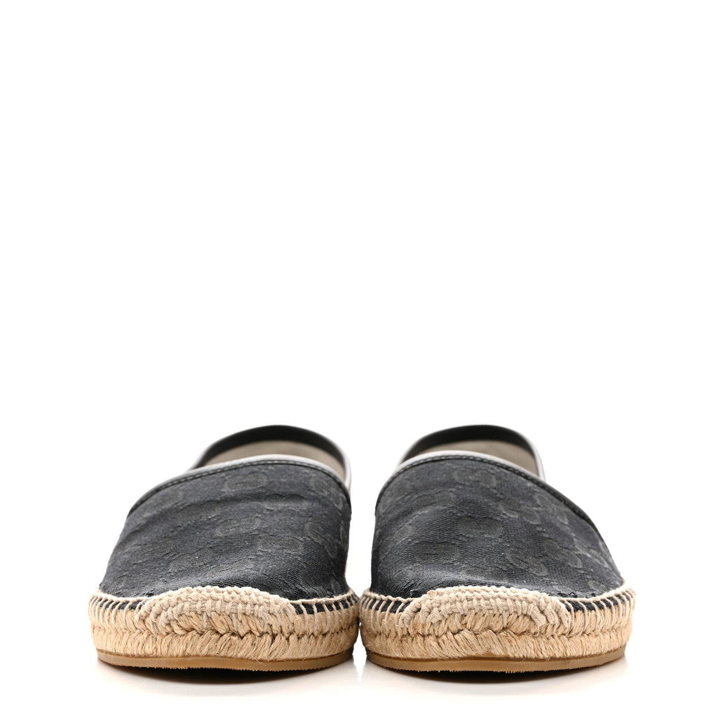 Gucci Monogram Espadrilles 37 Black