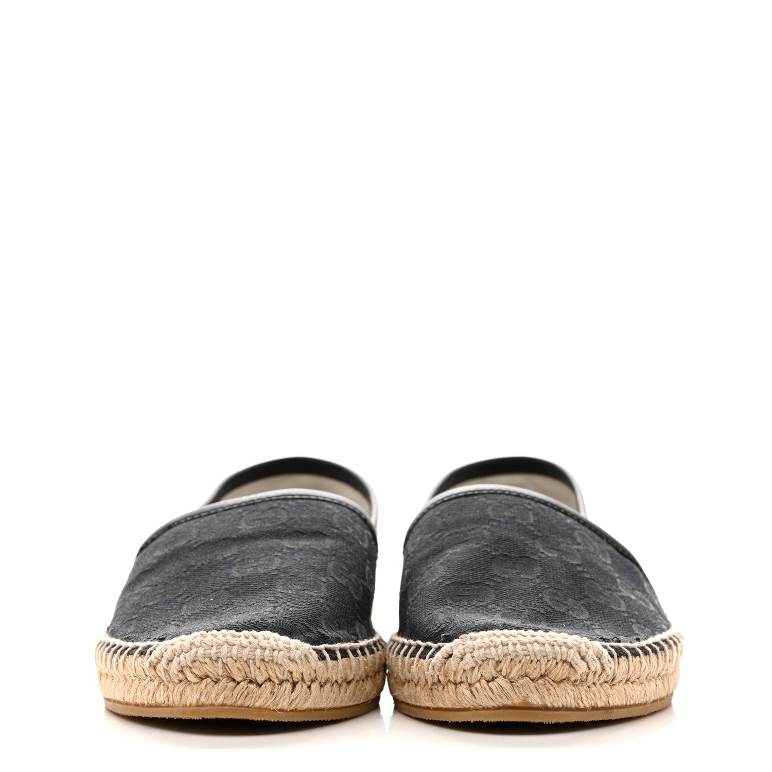 Gucci Monogram Espadrilles 37 Black