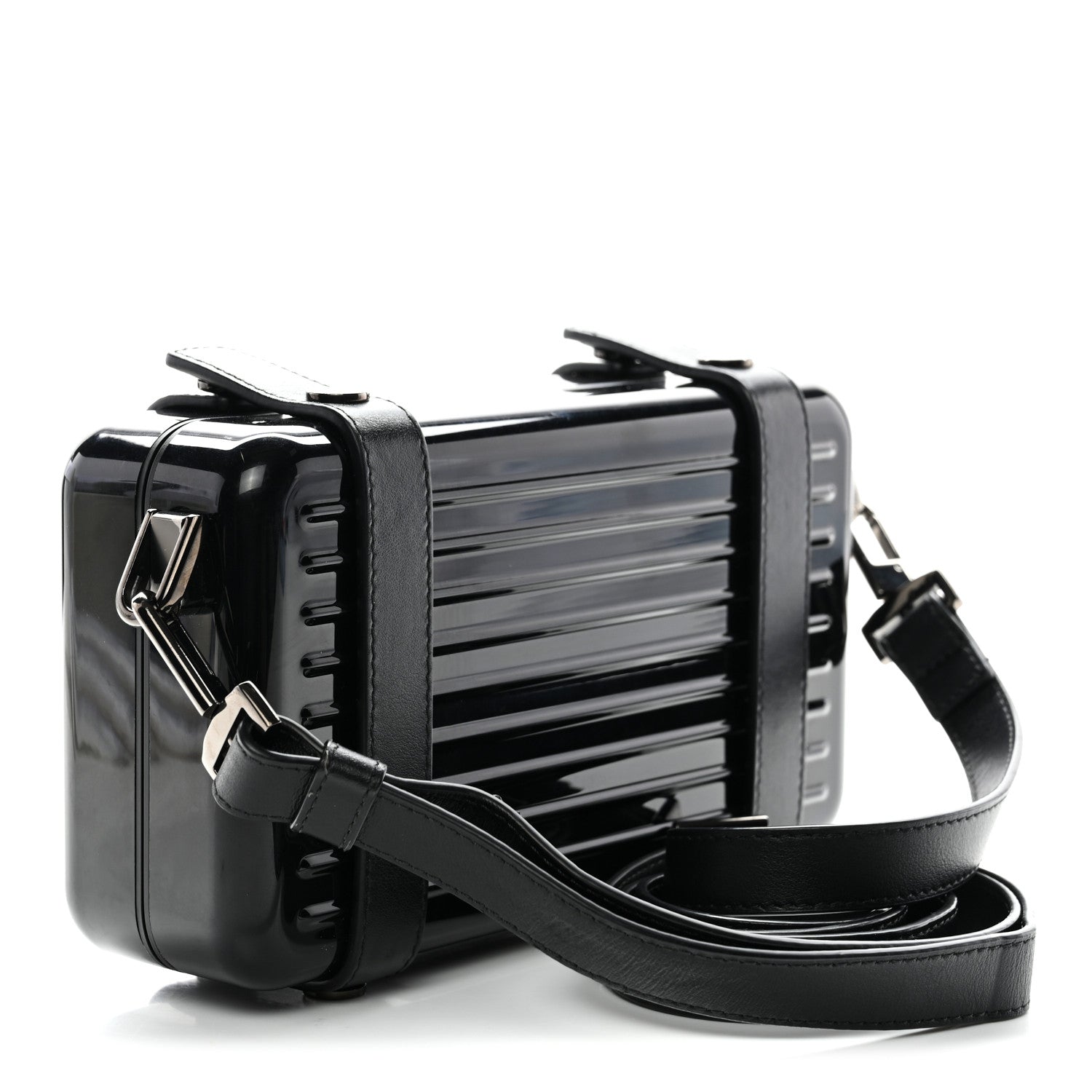 Christian Dior X RIMOWA Aluminum Personal Clutch On Strap Black