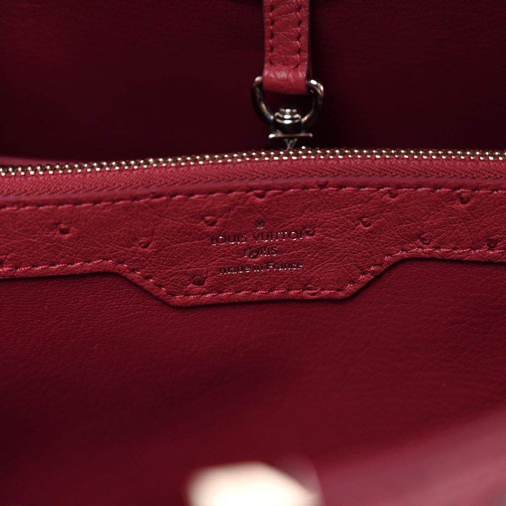 Louis Vuitton Ostrich Capucines MM Fuchsia