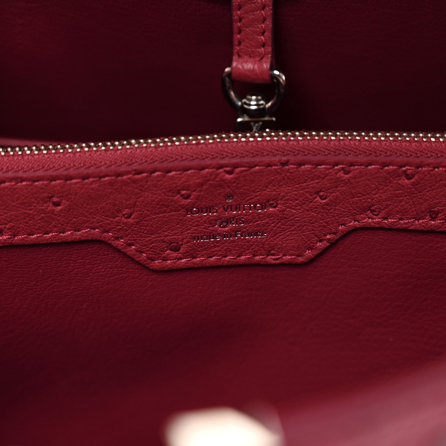 Louis Vuitton Ostrich Capucines MM Fuchsia